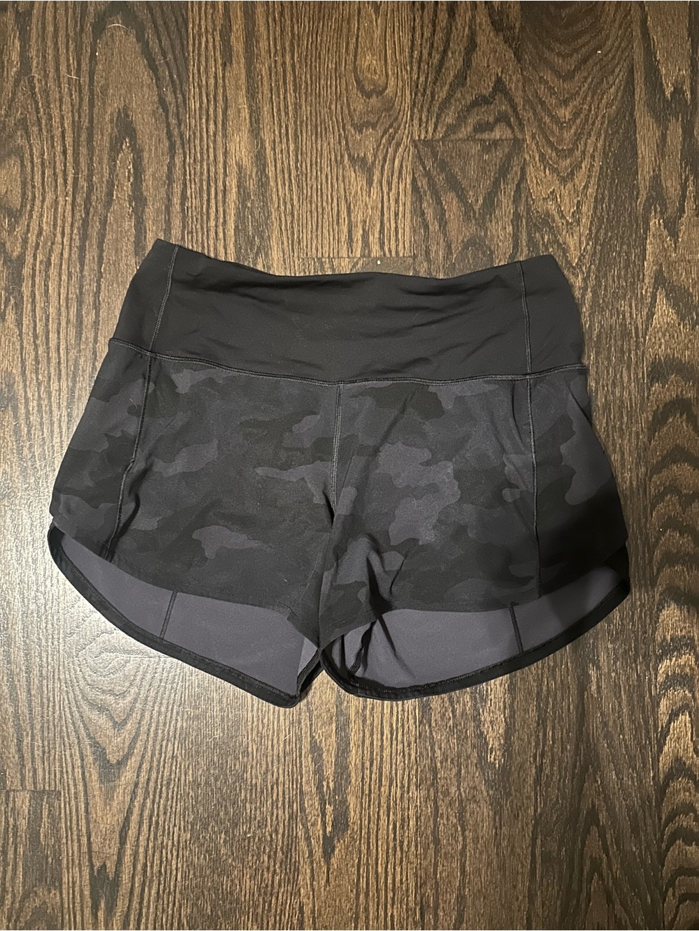 lululemon athletica Black Camo Athletic Shorts